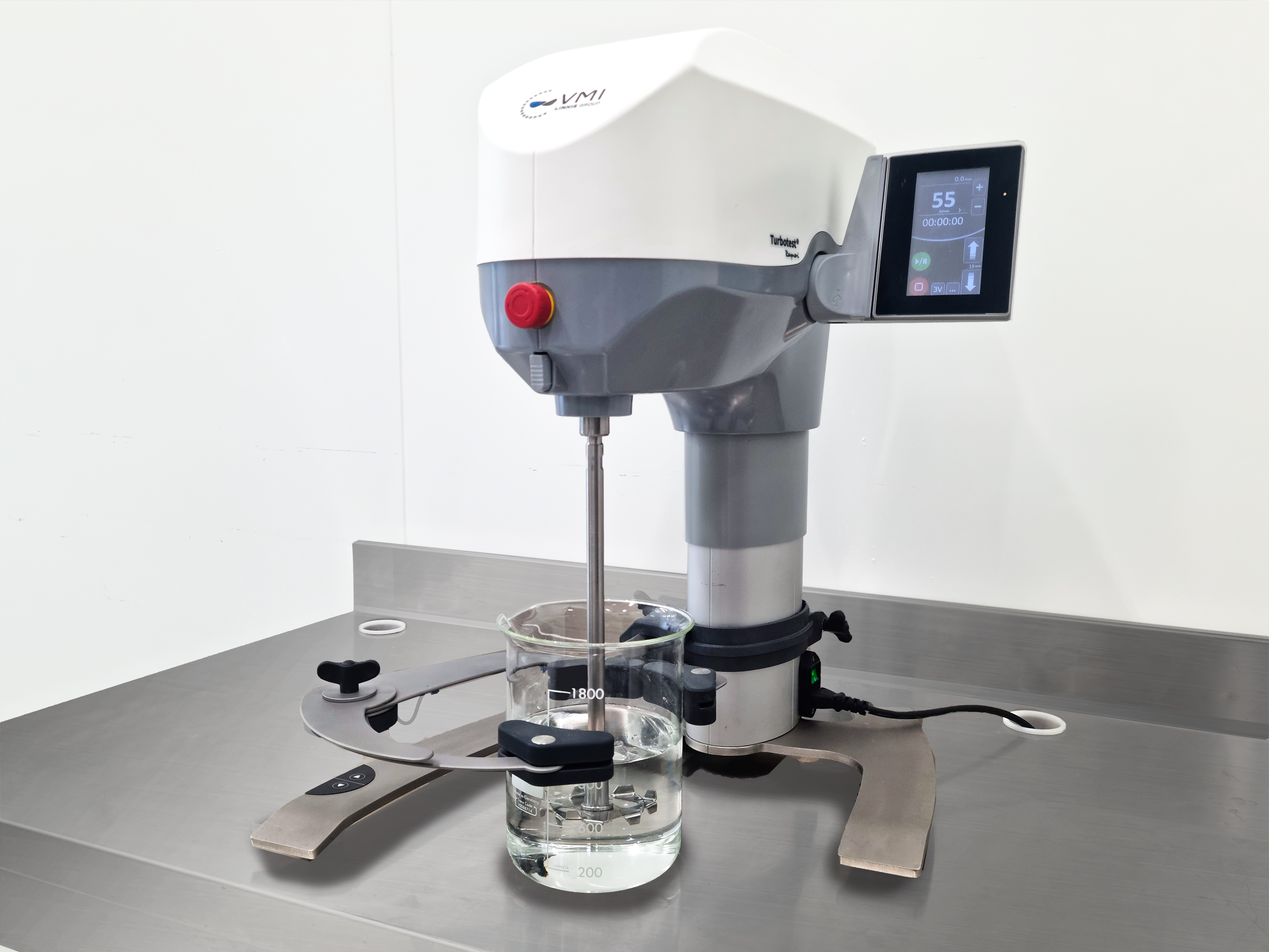 VMI Laboratory Mixer Turbotest®Up With Beaker On Bench