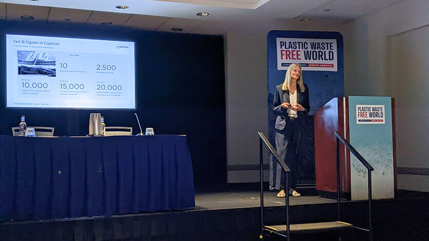 Coperion presentation at recycling conference