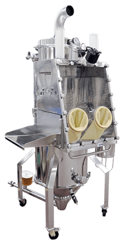 Coperion_K-Tron_bag_dump_glovebox_takeoff_pot_20111