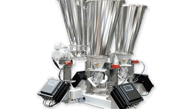 Coperion K-Tron K4G Continuous Gravimetric Blender with BSP Bulk Solids Pumps