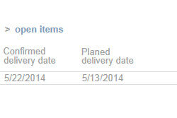 Delivery date