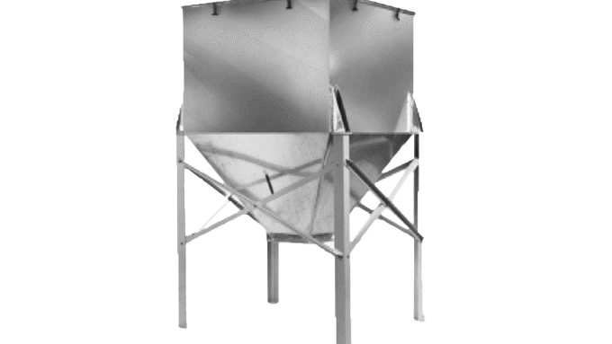 Coperion K-Tron Vorratsbehälter aus Aluminium