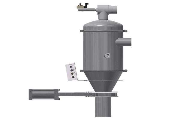 2415 Pellet Receiver with Slide Gate valve for feeder refill