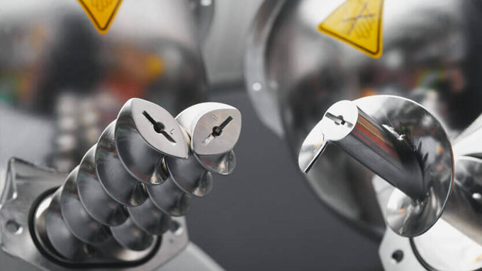 Coperion K-Tron single and twin screw feeders close-up