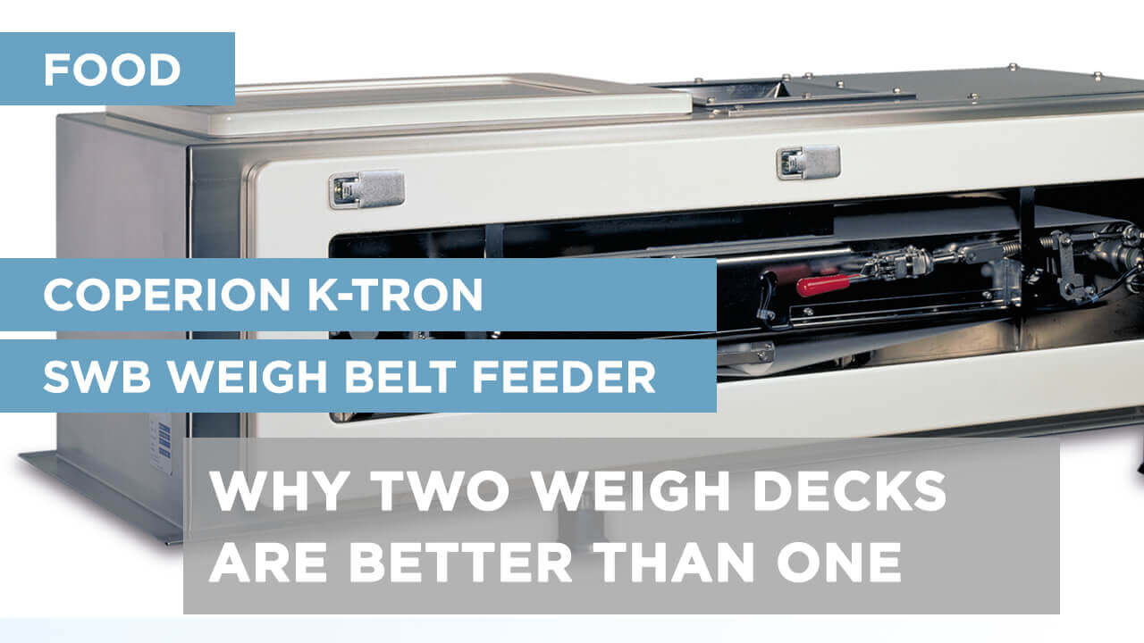 Coperion K-Tron SWB Smart Weigh Belt Feeder for Food Applications