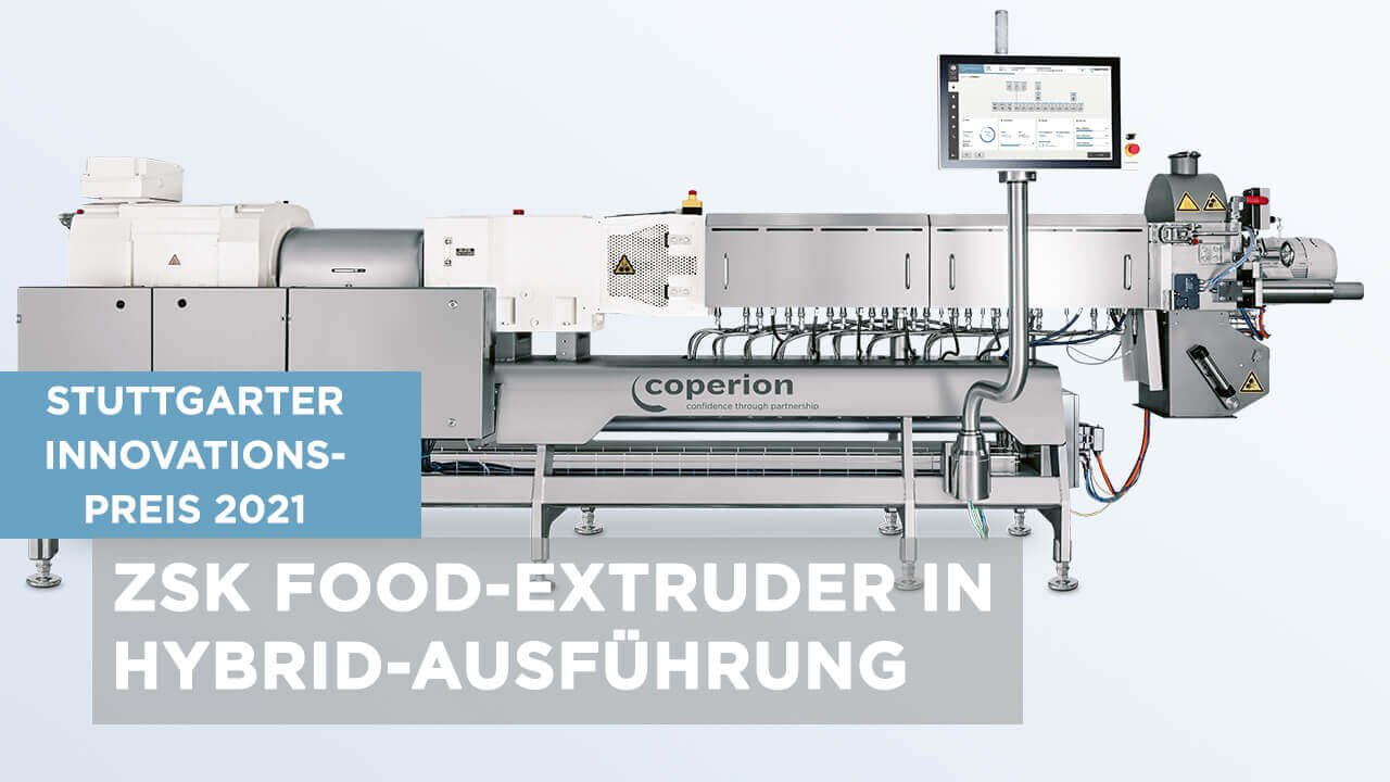 Innovationspreis ZSK Food-Extruder in Hybrid-Ausführung