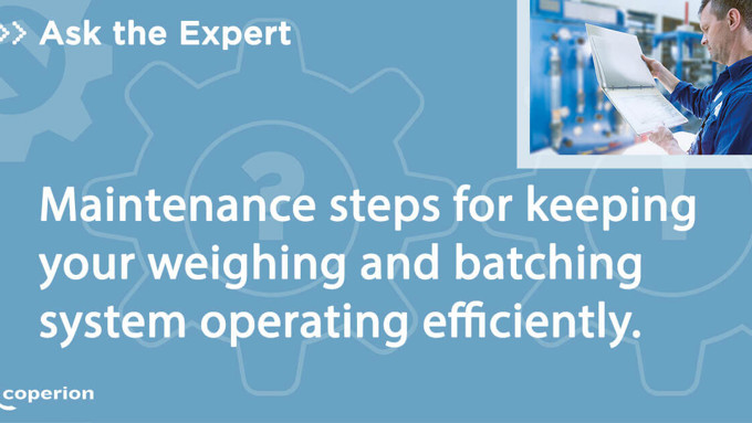operating efficiency weighing system