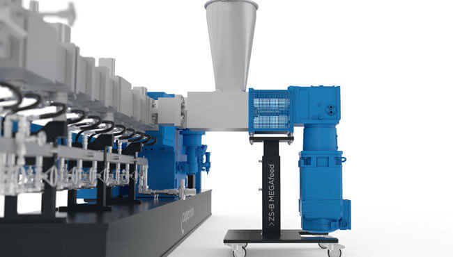 Throughput Increase in Recycling Processes with Coperion's ZS-B MEGAfeed Side Feeder
