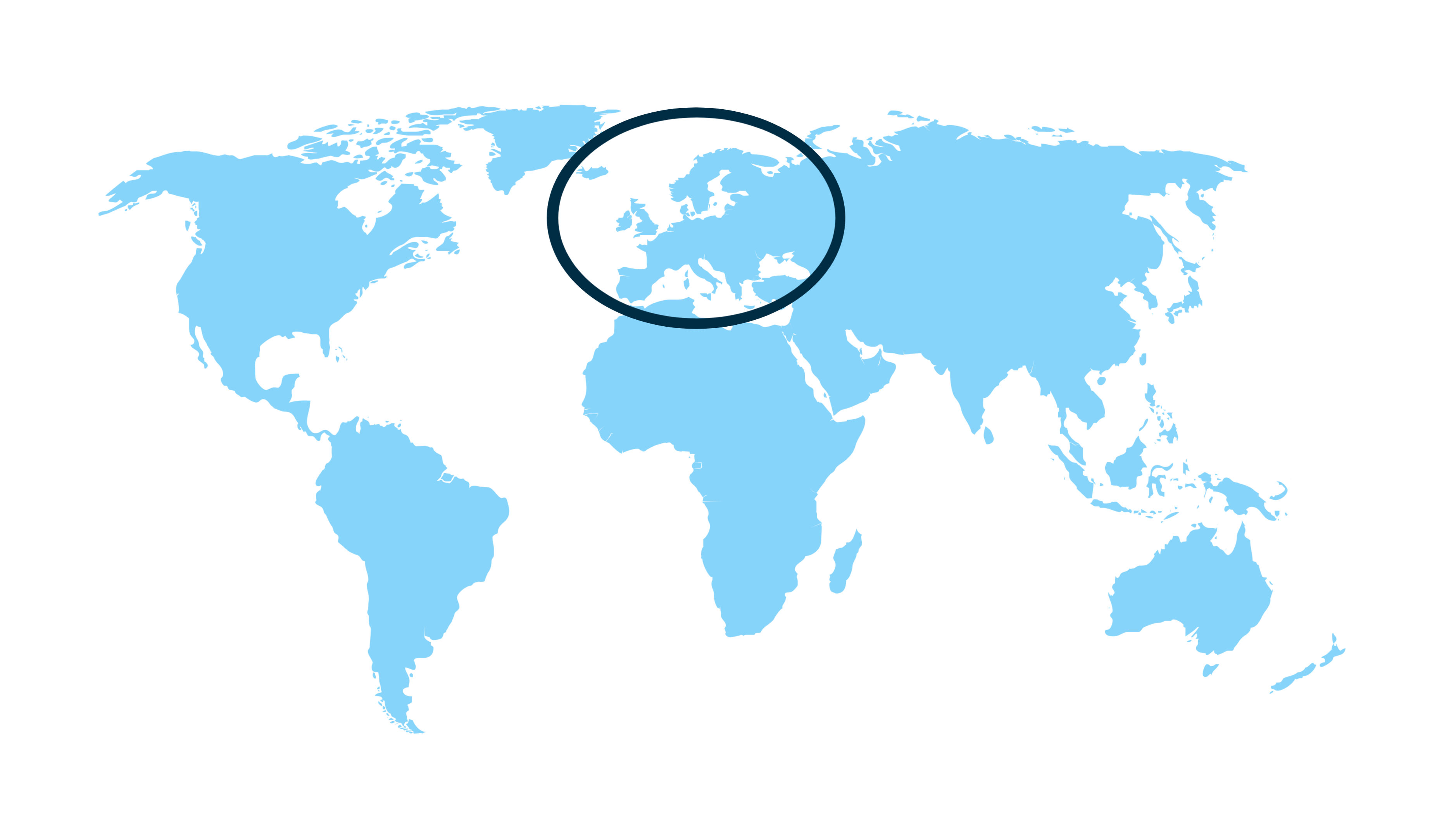 Weltkarte Europa