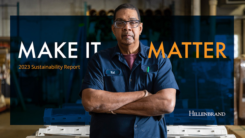 Hillenbrand sustainability report 2023 teaser image