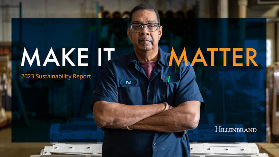 Hillenbrand sustainability report 2023 teaser image