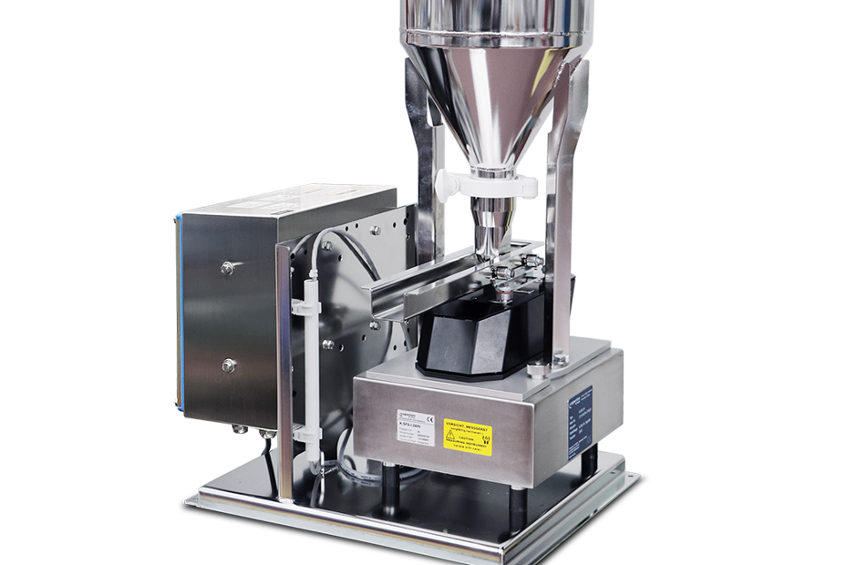 V100 vibratory feeder with open tray