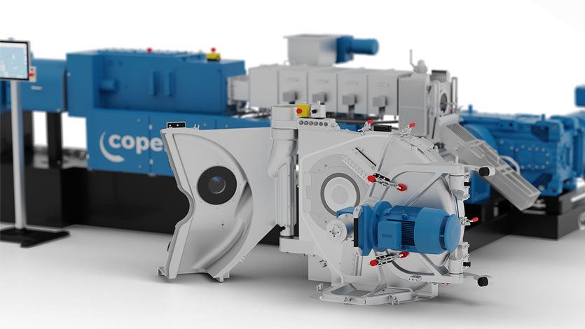Coperion Kombiplast with Eccentric Pelletizer EGR