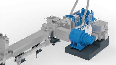 Coperion ZSK MEGAcompounder mit MP Schmelzepumpe