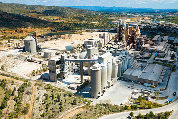 Top View Cement Factory