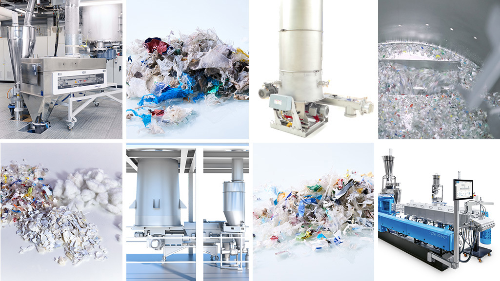 Coperion is expert in storing, discharging and feeding lightweight, fluffy material into the ZSK Recycling Extruder and offers a wide range of technology solutions to ensure the perfect material transfer.
